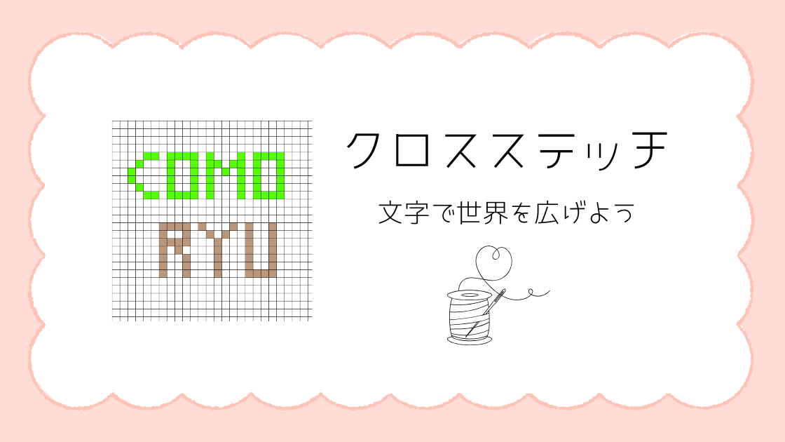 クロスステッチの文字