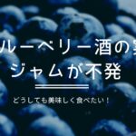ブルーベリー酒の実のジャムがいまいち