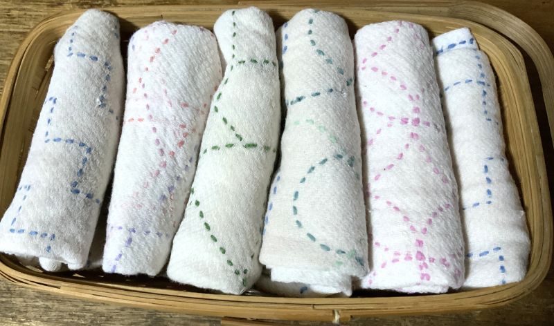５年前に作った刺し子布巾